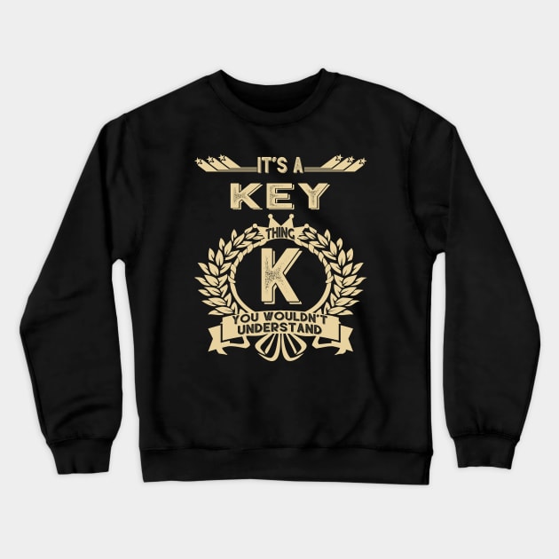 Key Crewneck Sweatshirt by GrimdraksJokes